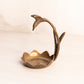 Vintage Brass Tone Hummingbird Trinket Dish
