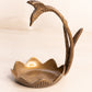 Vintage Brass Tone Hummingbird Trinket Dish