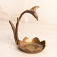 Vintage Brass Tone Hummingbird Trinket Dish