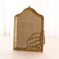 Vintage Brass Vertical Standing Mirror with Bird Details