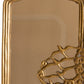 Vintage Brass Vertical Standing Mirror with Bird Details