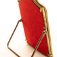 Vintage Brass Vertical Standing Mirror with Bird Details