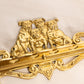 Vintage Brass Wall Hanging Bulldog Pipe Holder