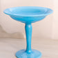 Vintage Cambridge Glass Azurite Blue Milk Glass Compote