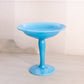Vintage Cambridge Glass Azurite Blue Milk Glass Compote