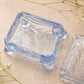 Vintage Cambridge Glass Caprice Lidded Cigarette Box