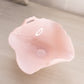 Vintage Cambridge Pink Crown Tuscan Glass Footed Bowl with 2 Handles