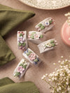 Vintage Ceramic Pastel Floral Napkin Rings (Set of 6)