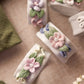 Vintage Ceramic Pastel Floral Napkin Rings (Set of 6)