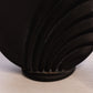 Vintage Circular Black Glass Perfume Bottle Atomizer