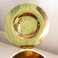 Vintage Circular Brass Hinged Lidded Caddy with Removable Insert
