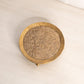 Vintage Circular Gold Tone Pin Cushion with Ornate Designs