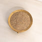 Vintage Circular Gold Tone Pin Cushion with Ornate Designs