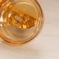 Vintage Circular Orange Iridescent Glass Lidded Dog Dish