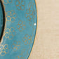 Vintage Cloisonné-Style Enamel-on-Brass Metal Floral Bird Plate