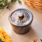 Vintage Small Copper Crock Club Inc Lidded Stoneware Crock