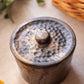 Vintage Small Copper Crock Club Inc Lidded Stoneware Crock