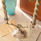 Vintage Daffodil 847 Rogers Brothers Silverplate Double Candlestick