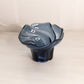Vintage Dalzell-Viking Small Dark Blue Glass Swirl Dish