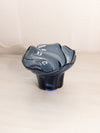 Vintage Dalzell-Viking Small Dark Blue Glass Swirl Dish