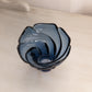 Vintage Dalzell-Viking Small Dark Blue Glass Swirl Dish