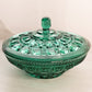 Vintage Dark Green Windsor Lidded Dish