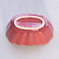 Vintage Small Dark Pink Oval Pottery Planter