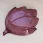 Vintage Dark Purple Leaf Dish