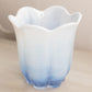 Vintage Duncan & Miller Blue Opalescent Glass Canterbury Vase