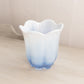 Vintage Duncan & Miller Blue Opalescent Glass Canterbury Vase