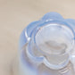 Vintage Duncan & Miller Blue Opalescent Glass Canterbury Vase