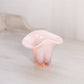 Vintage Duncan & Miller Small Pink Opalescent Glass Canterbury Vase