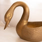 Vintage Extra Large Brass Swan Planter