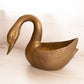 Vintage Extra Large Brass Swan Planter