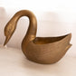 Vintage Extra Large Brass Swan Planter