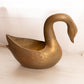 Vintage Extra Large Brass Swan Planter
