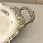 Vintage Extra Large Silver Plate By Poole Footed Handled Tray