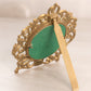 Vintage Extra Small Brass Standing Picture Frame with Fancy Designs