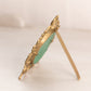 Vintage Extra Small Brass Standing Picture Frame with Fancy Designs