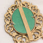Vintage Extra Small Brass Standing Picture Frame with Fancy Designs