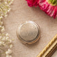 Vintage Extra Small Etched Silver Tone Pill Box