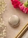 Vintage Extra Small Etched Silver Tone Pill Box