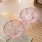 Vintage Extra Small LE Smith Pink Glass Thistle Bowls (Set of 2)
