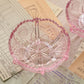 Vintage Extra Small LE Smith Pink Glass Thistle Bowls (Set of 2)