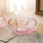 Vintage Extra Small LE Smith Pink Glass Thistle Bowls (Set of 2)