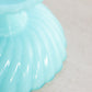 Vintage Extra Small Mini Light Blue Milk Glass Compote Dish