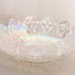 Vintage Federal Medium Clear Iridescent Shallow Petal Bowl