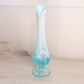 Vintage Fenton Blue Opalescent Glass Footed Lily of The Valley Vase