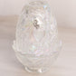 Vintage Fenton Clear Iridescent Glass Strawberry Fairy Lamp