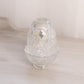 Vintage Fenton Clear Iridescent Glass Strawberry Fairy Lamp